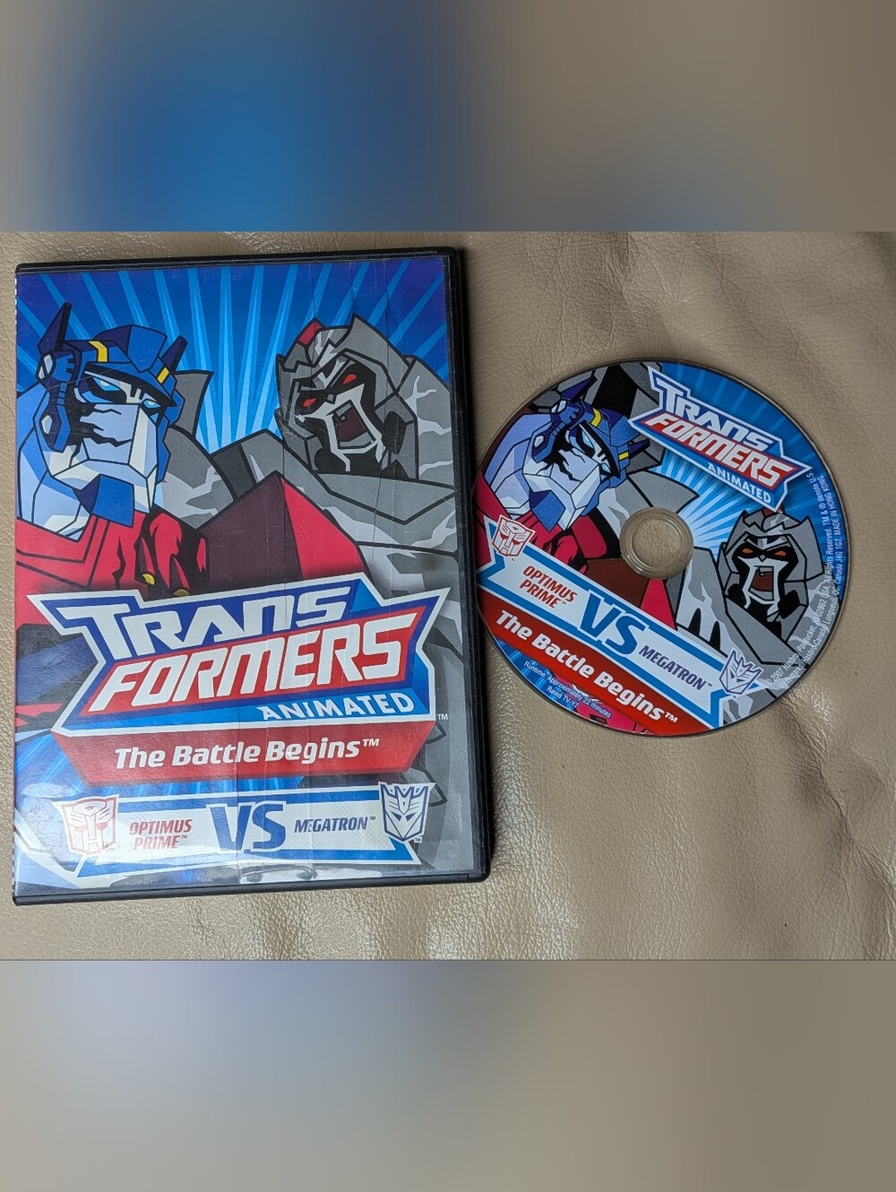 Transformers Animated - The Battle Begins (DVD 2007) VG Condition